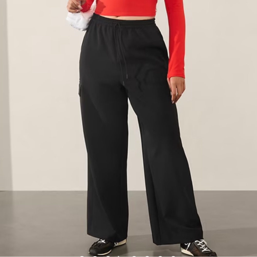 Athleta Black Wide-Leg Pants